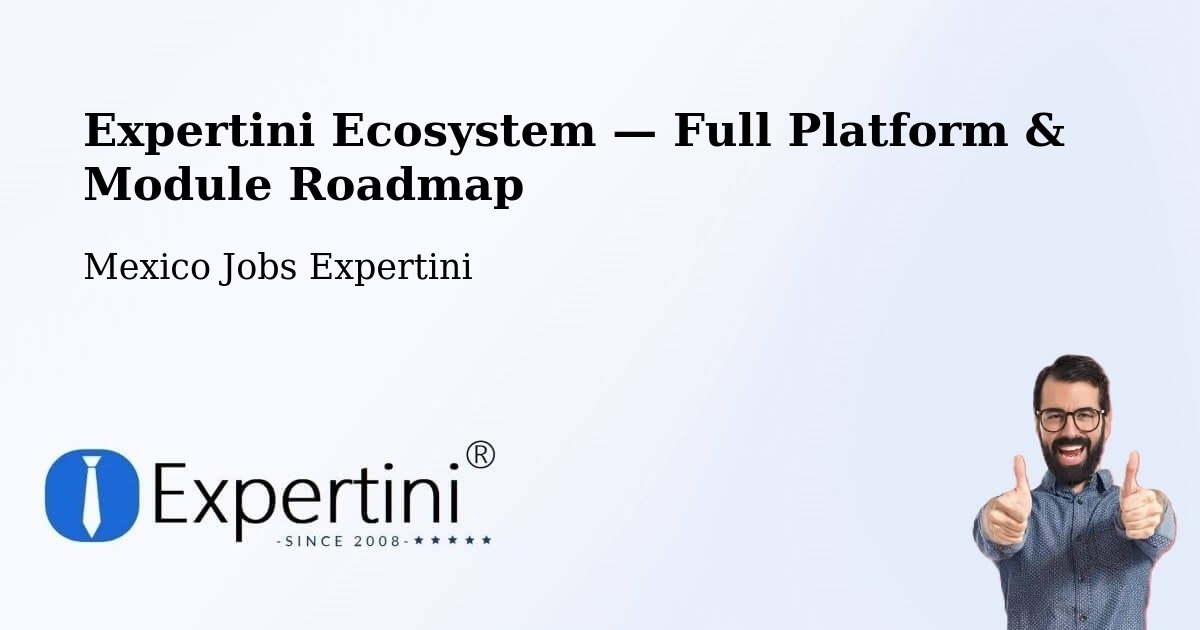 Expertini Ecosystem — Full Platform & Module Roadmap – Ameca